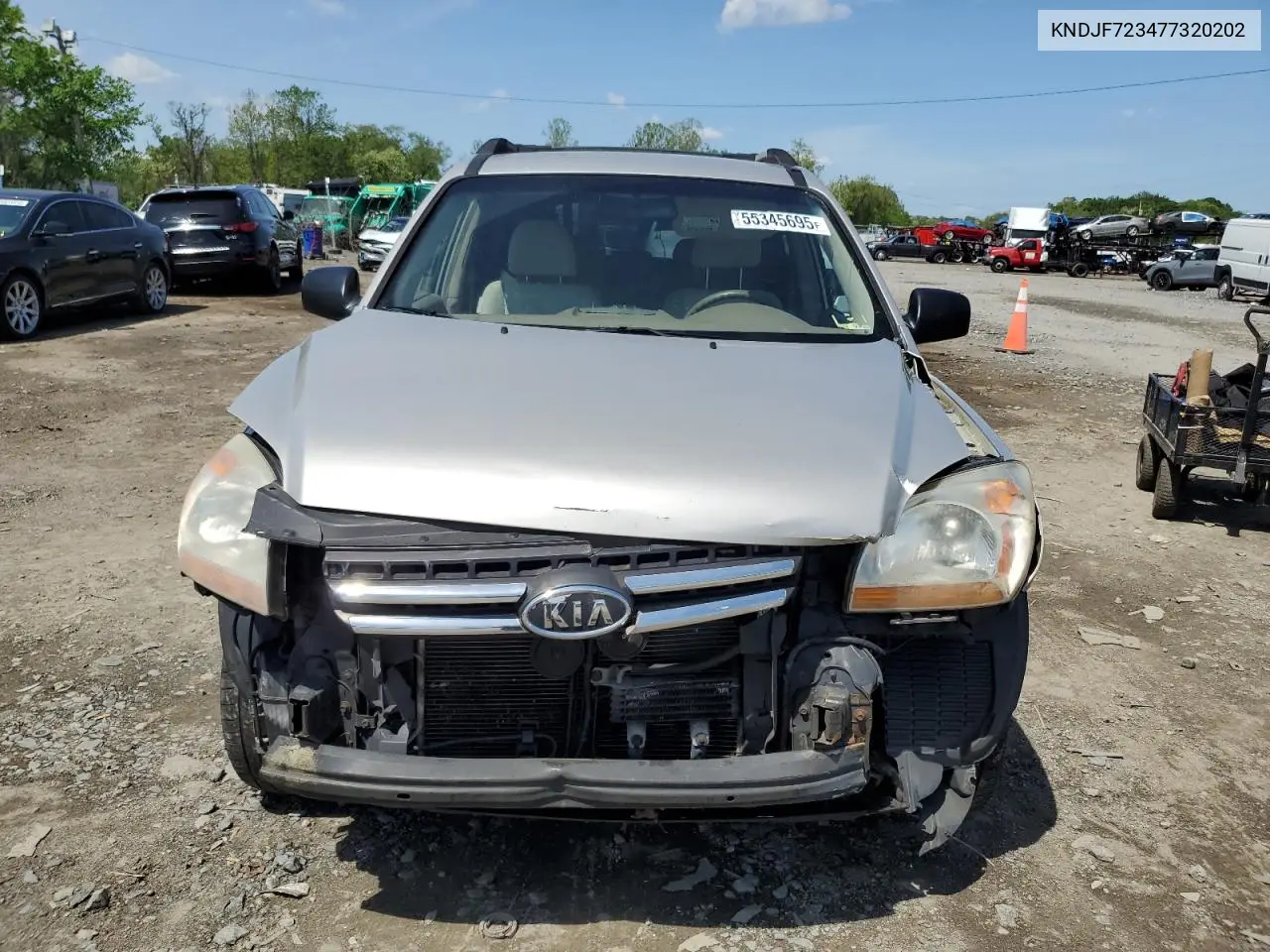 2007 Kia Sportage Ex VIN: KNDJF723477320202 Lot: 55345695