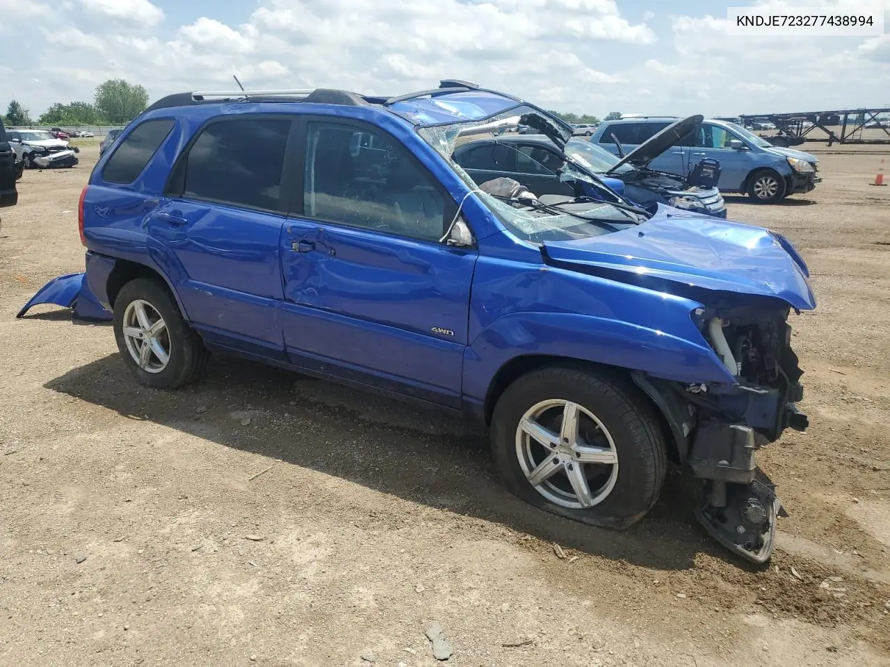 2007 Kia Sportage Ex VIN: KNDJE723277438994 Lot: 56188635