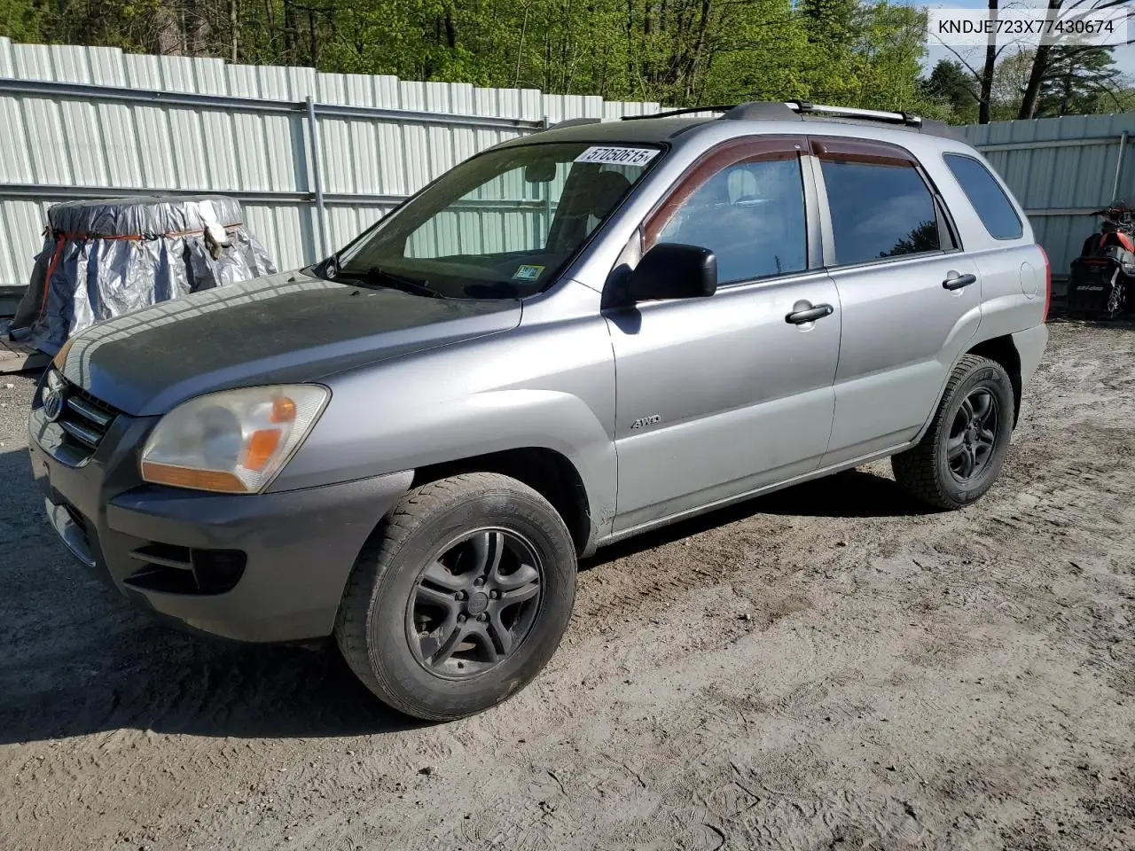 2007 Kia Sportage Ex VIN: KNDJE723X77430674 Lot: 57050615
