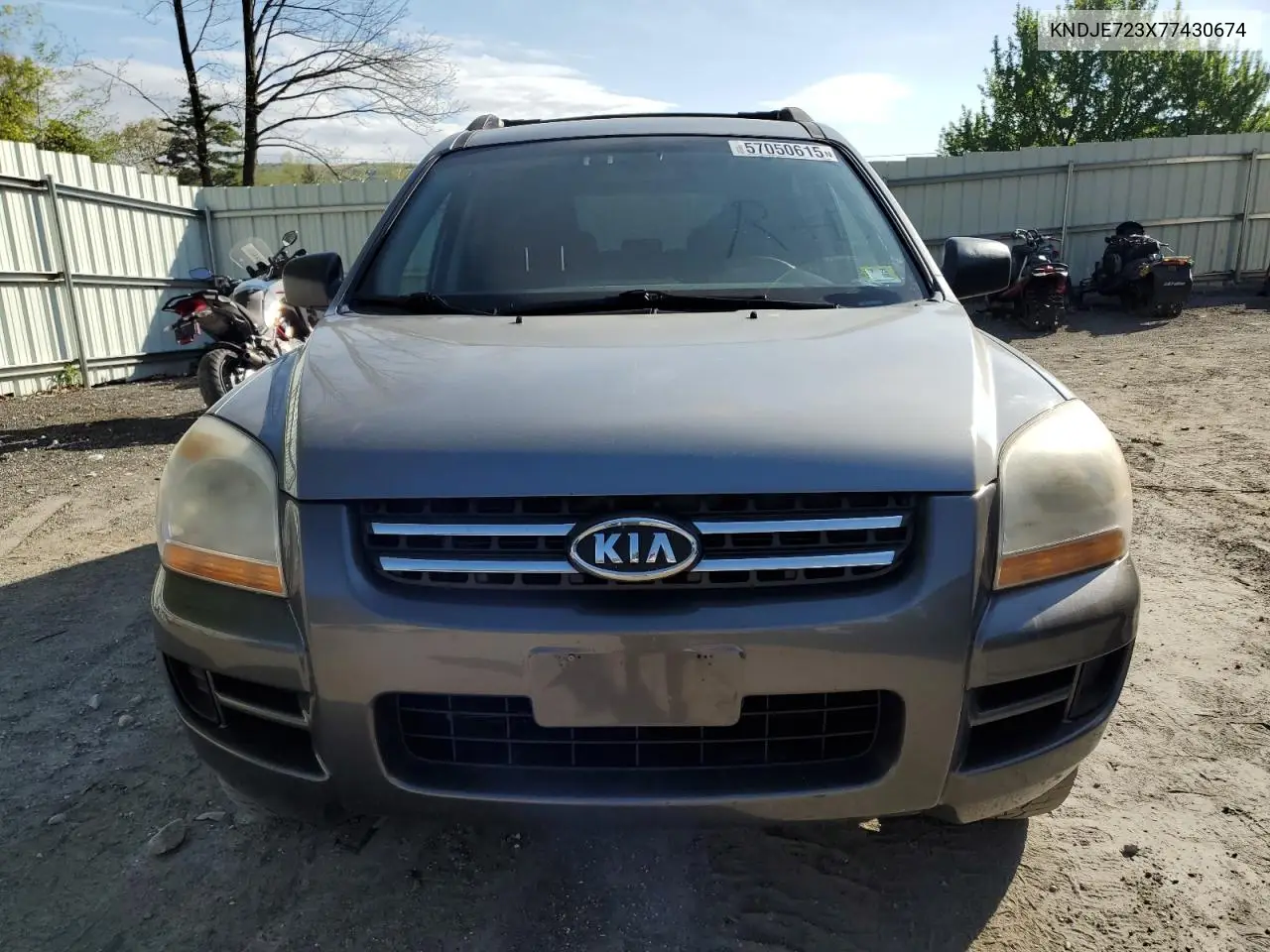 2007 Kia Sportage Ex VIN: KNDJE723X77430674 Lot: 57050615