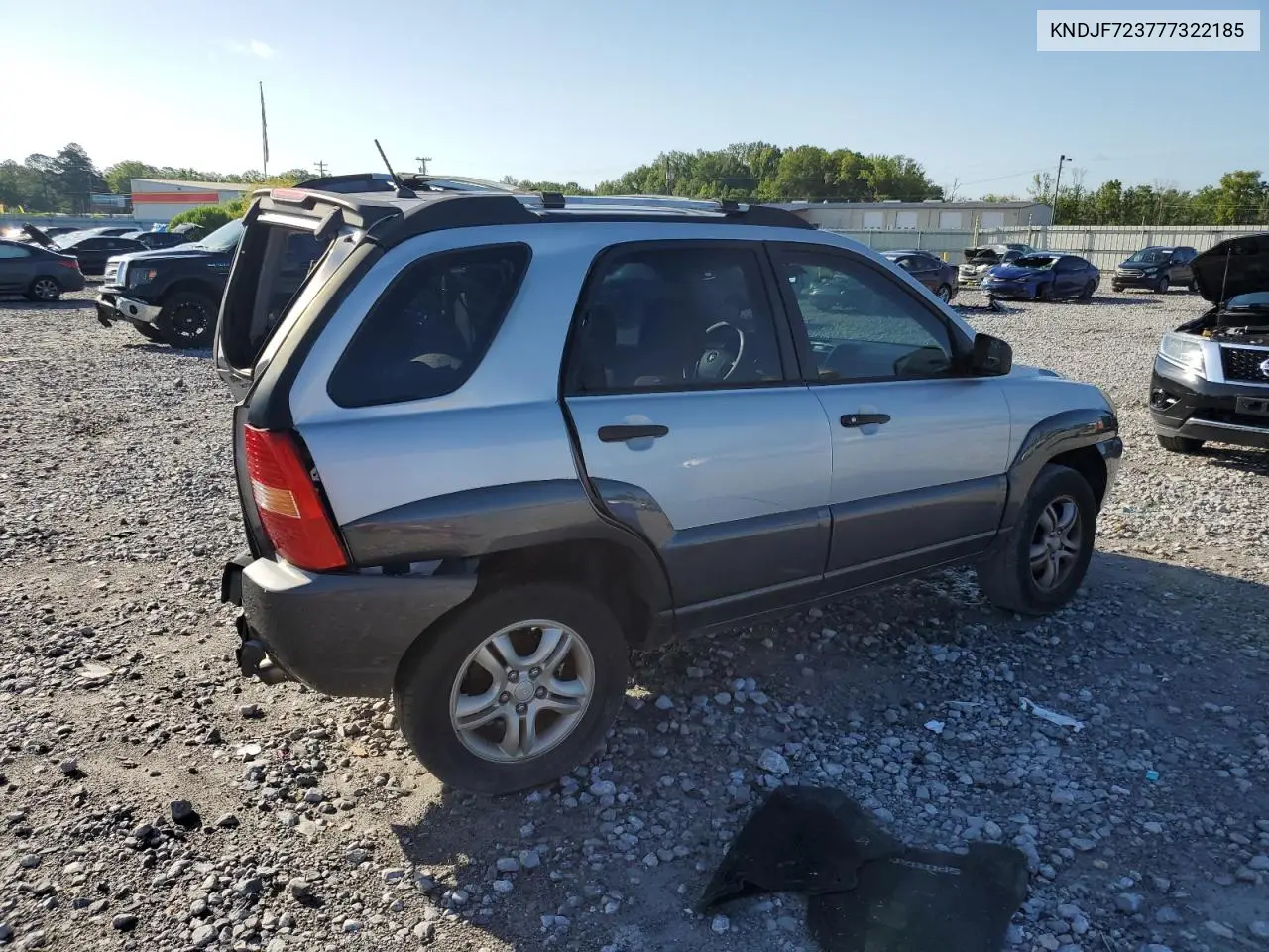 2007 Kia Sportage Ex VIN: KNDJF723777322185 Lot: 60627735