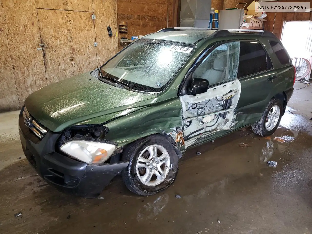 2007 Kia Sportage Ex VIN: KNDJE723577329395 Lot: 61248735