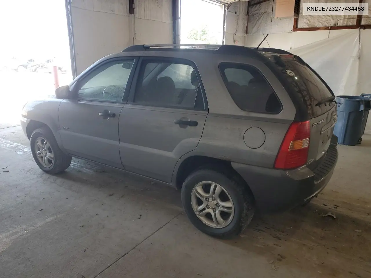 2007 Kia Sportage Ex VIN: KNDJE723277434458 Lot: 61895515