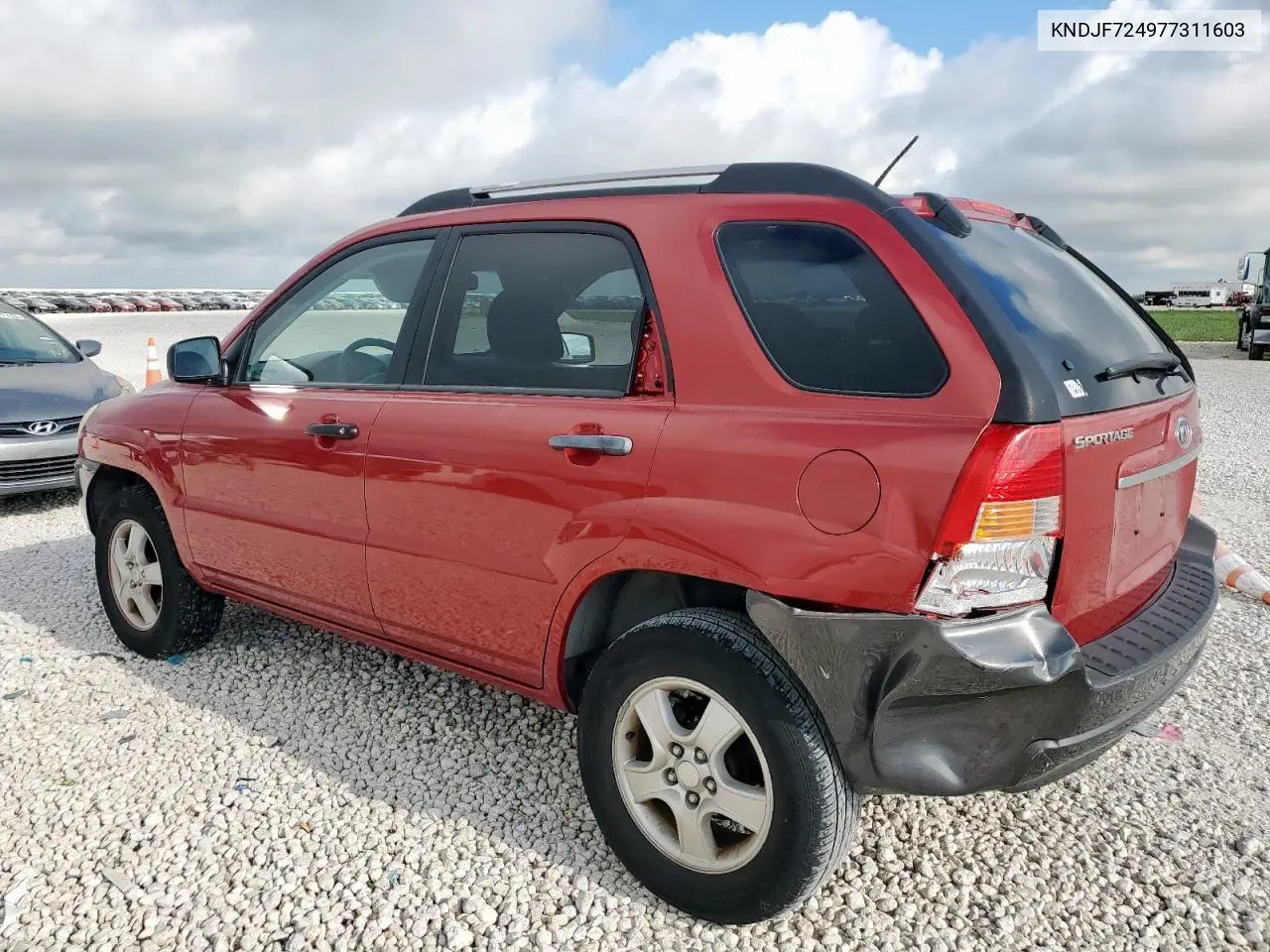 2007 Kia Sportage Lx VIN: KNDJF724977311603 Lot: 62179635