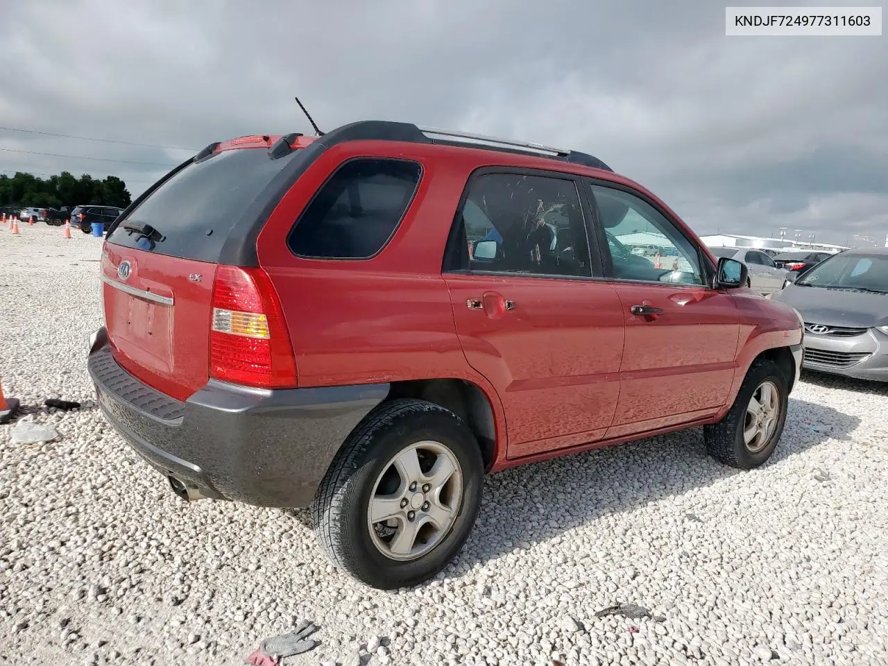 2007 Kia Sportage Lx VIN: KNDJF724977311603 Lot: 62179635