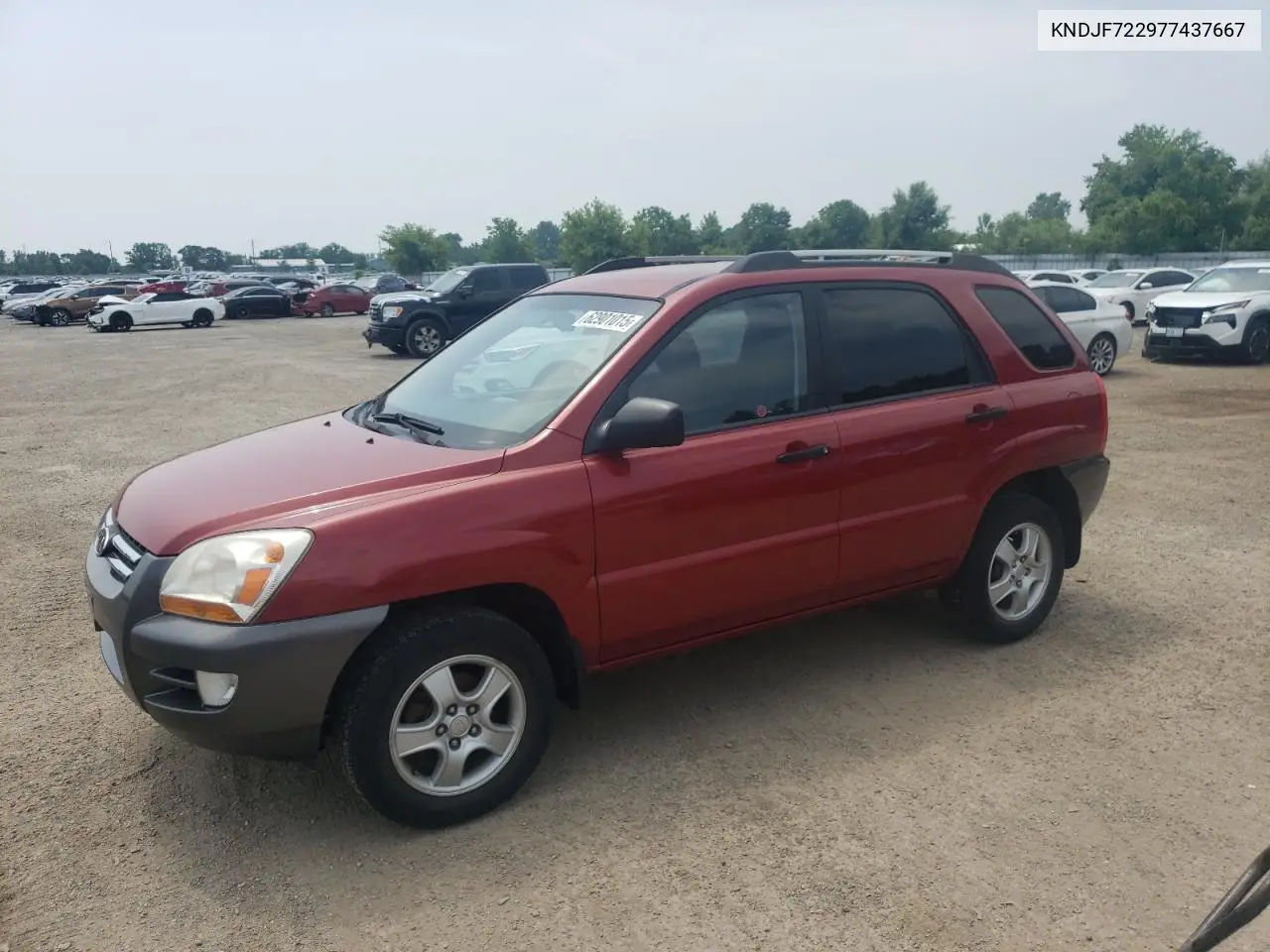 2007 Kia Sportage Lx VIN: KNDJF722977437667 Lot: 62901015
