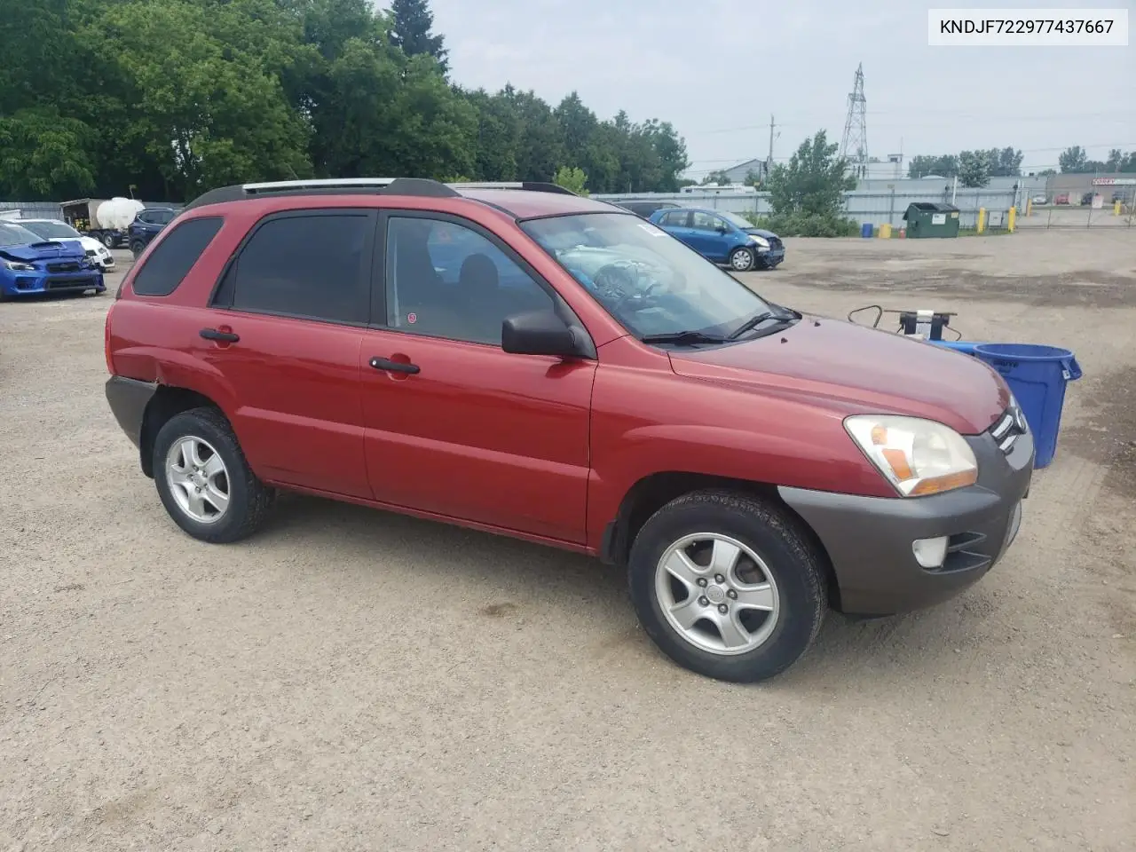 2007 Kia Sportage Lx VIN: KNDJF722977437667 Lot: 62901015
