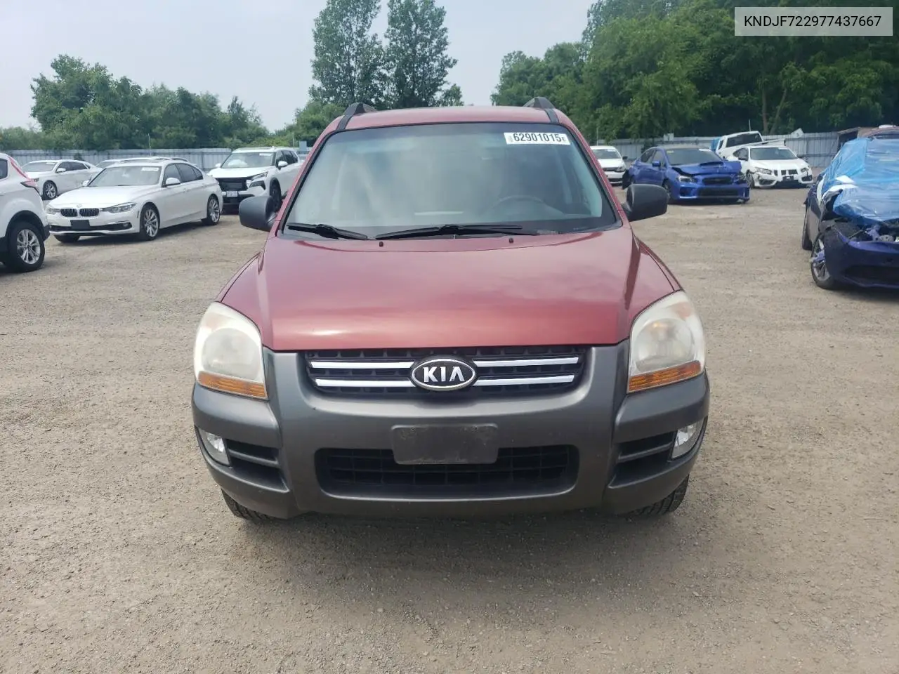 2007 Kia Sportage Lx VIN: KNDJF722977437667 Lot: 62901015
