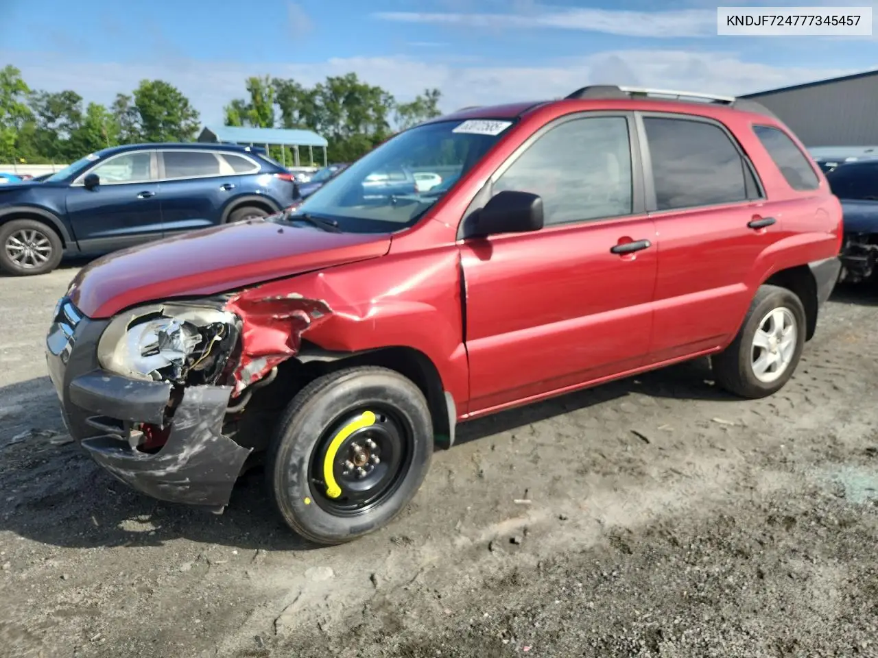 2007 Kia Sportage Lx VIN: KNDJF724777345457 Lot: 63072585