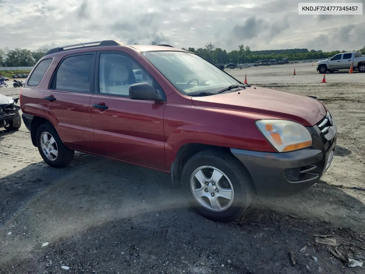2007 Kia Sportage Lx VIN: KNDJF724777345457 Lot: 63072585