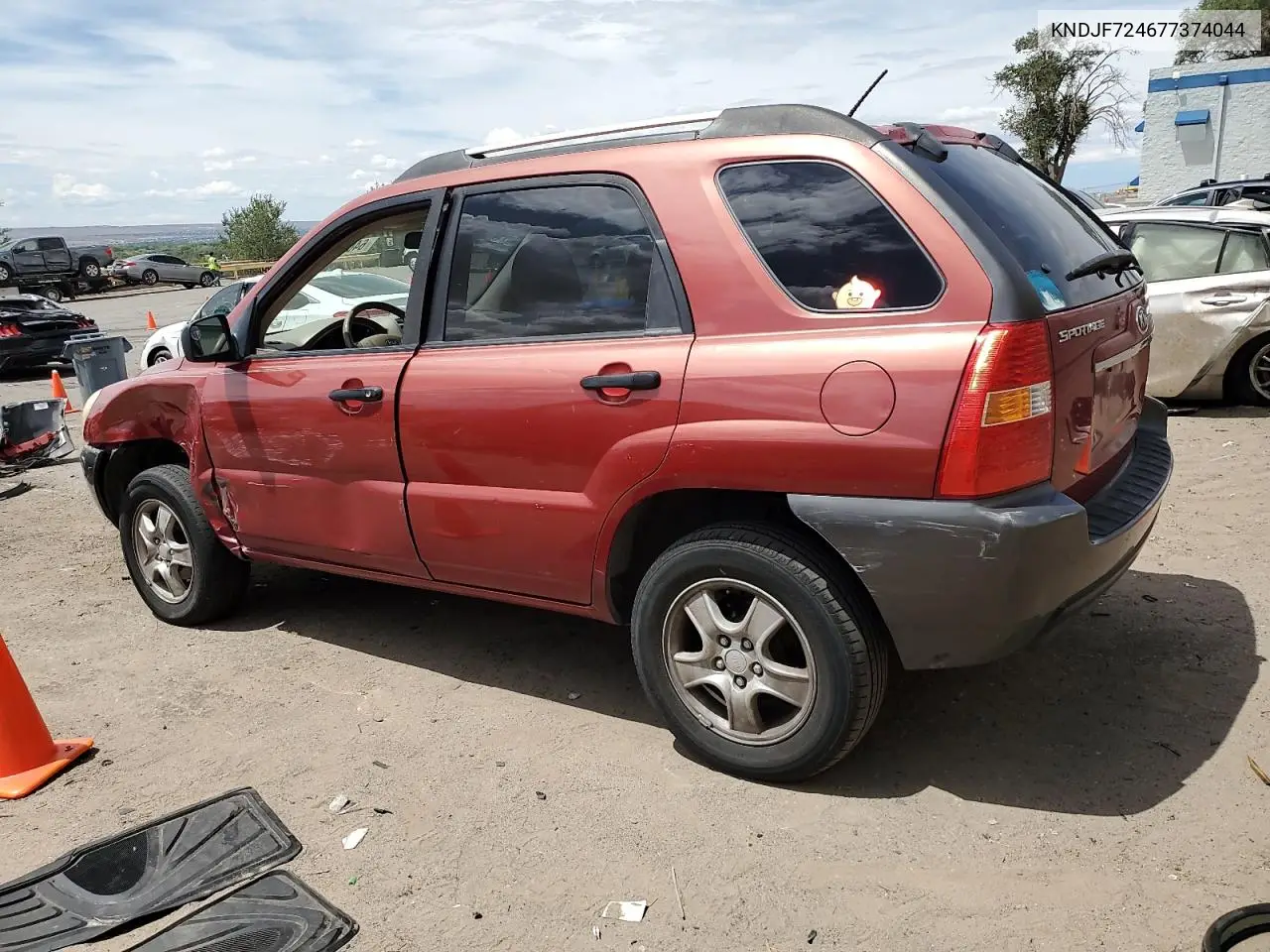 2007 Kia Sportage Lx VIN: KNDJF724677374044 Lot: 64633865