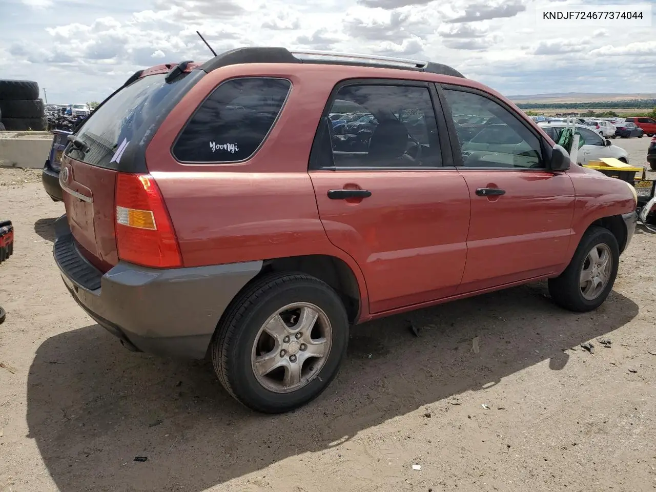 2007 Kia Sportage Lx VIN: KNDJF724677374044 Lot: 64633865