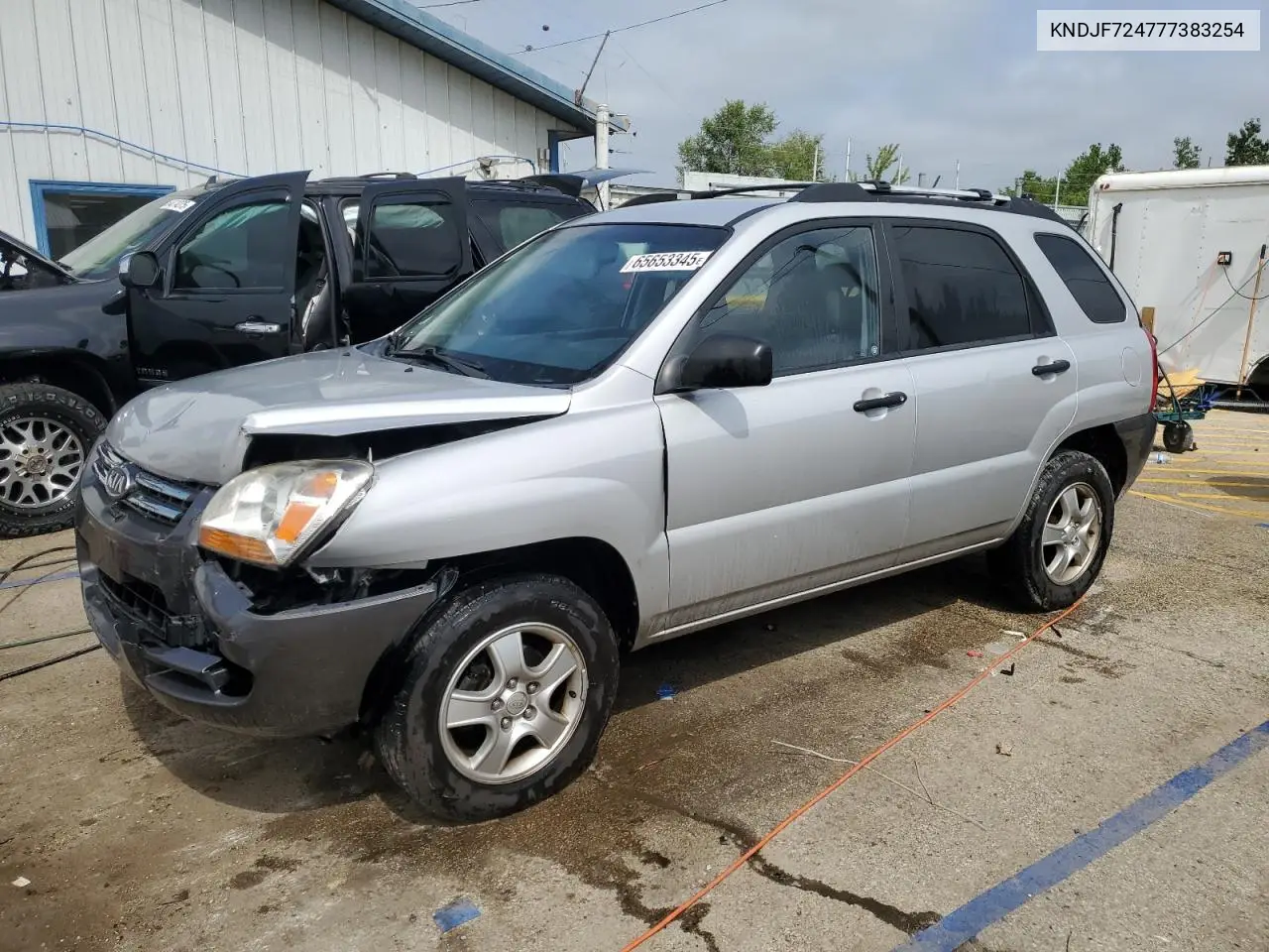 2007 Kia Sportage Lx VIN: KNDJF724777383254 Lot: 65653345
