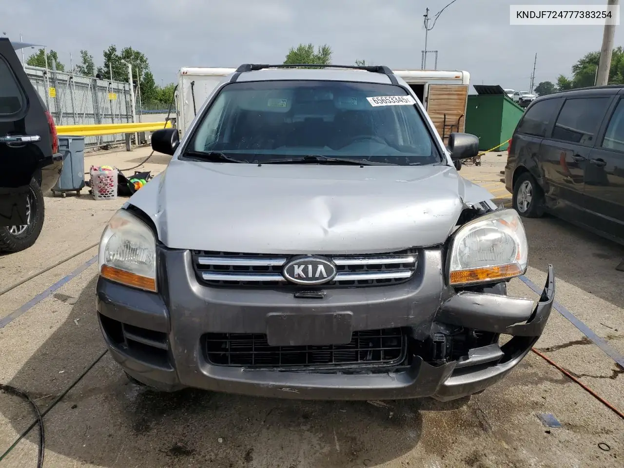 2007 Kia Sportage Lx VIN: KNDJF724777383254 Lot: 65653345