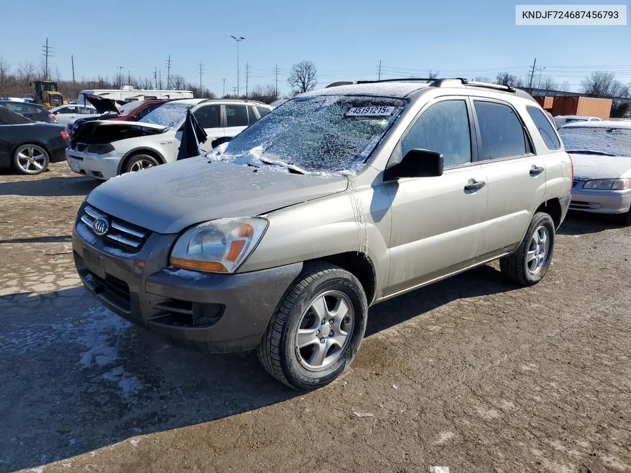2008 Kia Sportage Lx VIN: KNDJF724687456793 Lot: 45191215