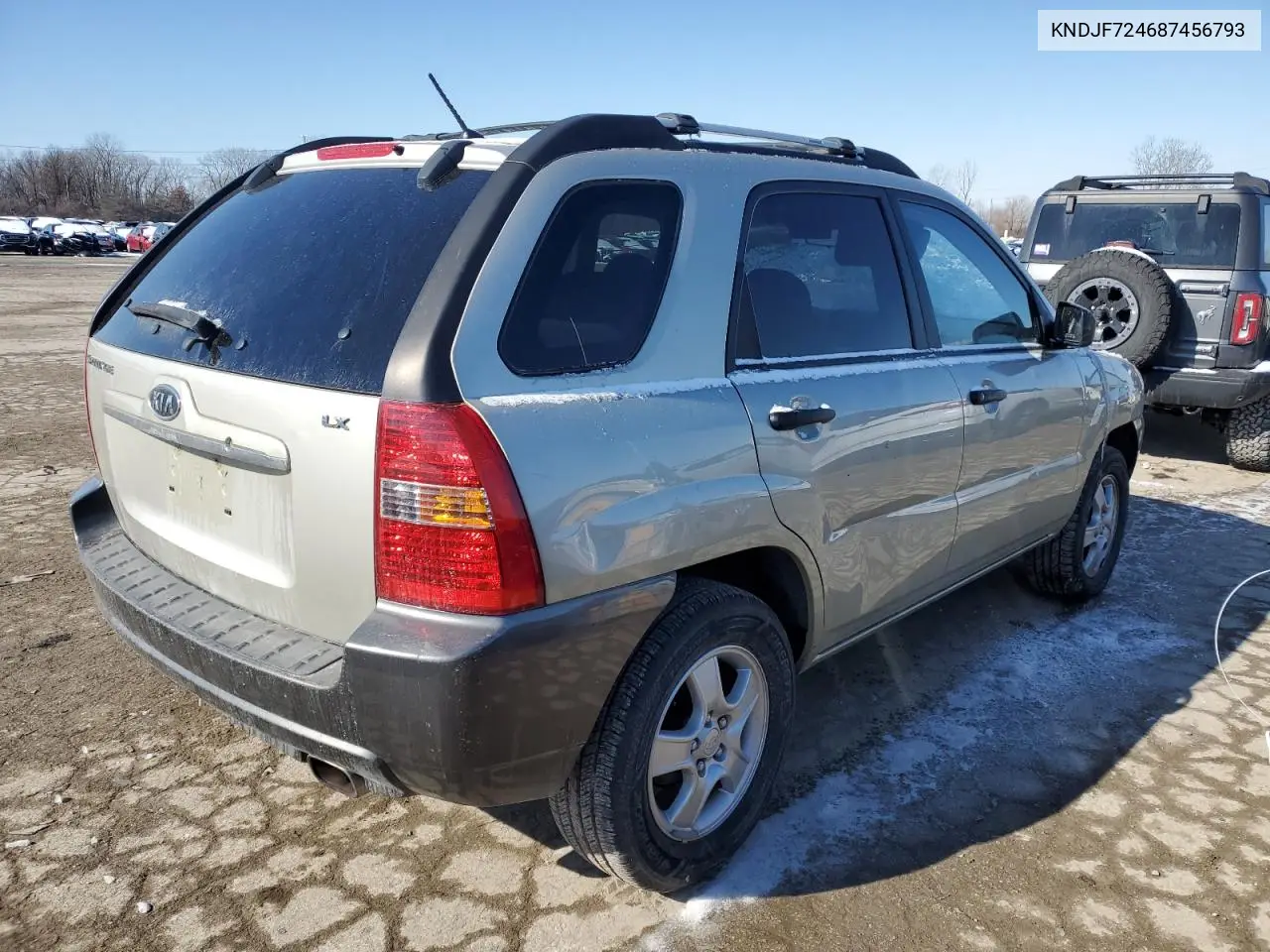 2008 Kia Sportage Lx VIN: KNDJF724687456793 Lot: 45191215