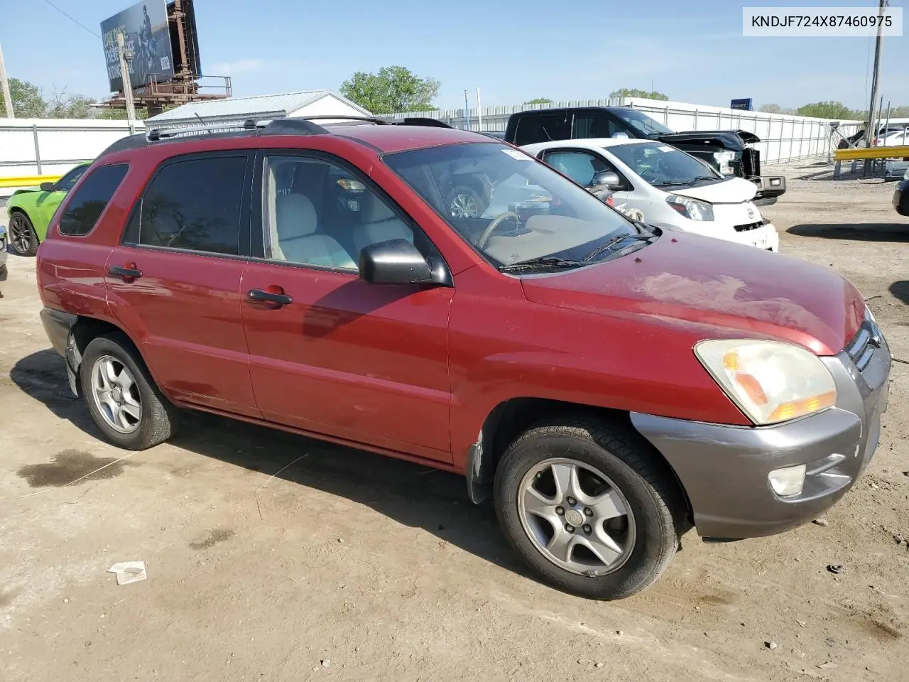 2008 Kia Sportage Lx VIN: KNDJF724X87460975 Lot: 53108045