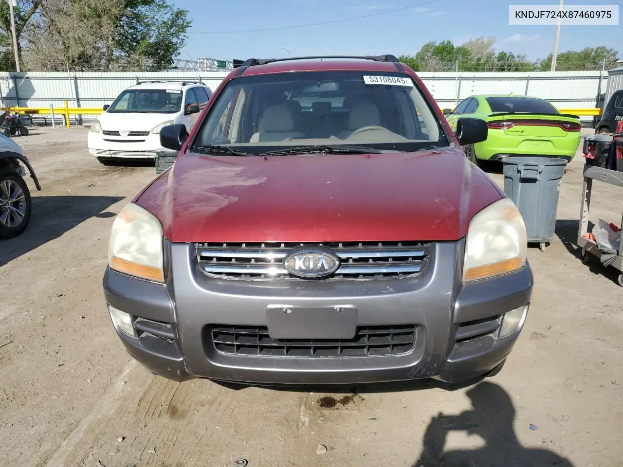 2008 Kia Sportage Lx VIN: KNDJF724X87460975 Lot: 53108045