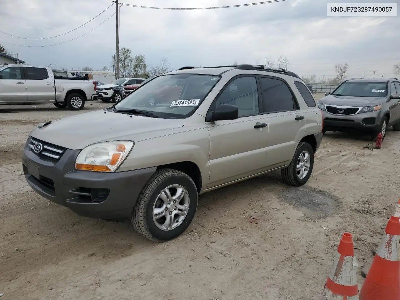 2008 Kia Sportage Ex VIN: KNDJF723287490057 Lot: 53341595
