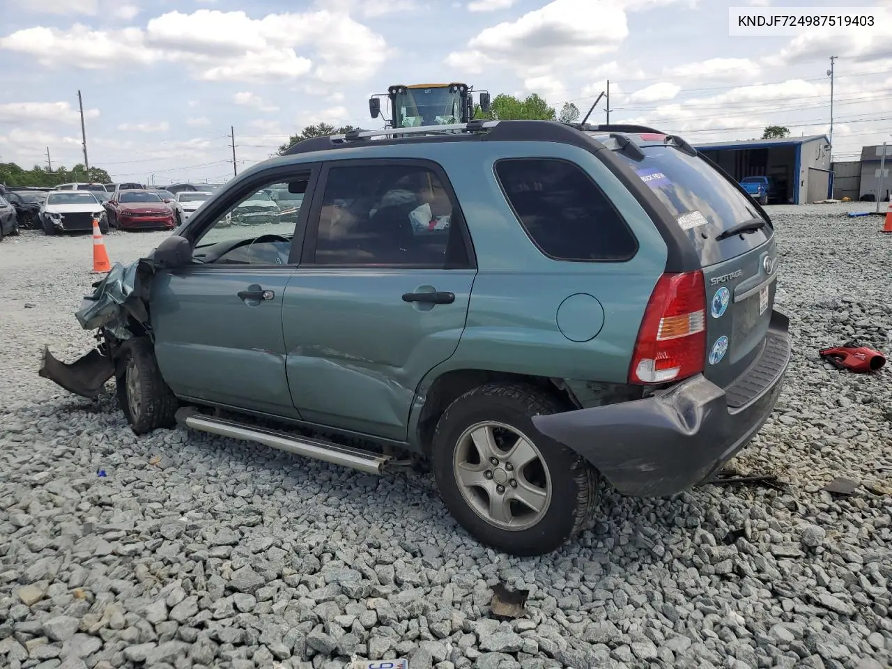 2008 Kia Sportage Lx VIN: KNDJF724987519403 Lot: 54665895
