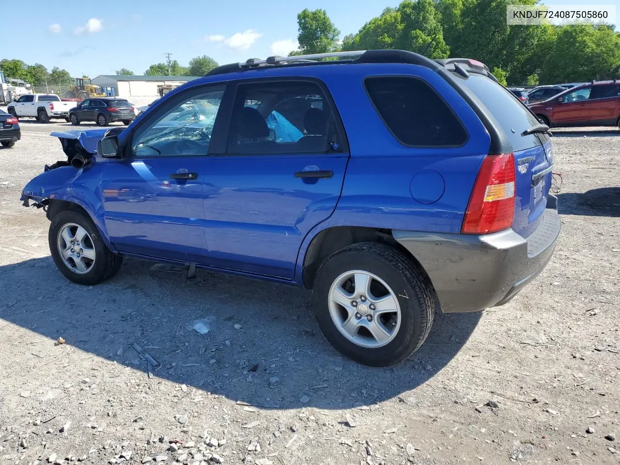 2008 Kia Sportage Lx VIN: KNDJF724087505860 Lot: 55510255