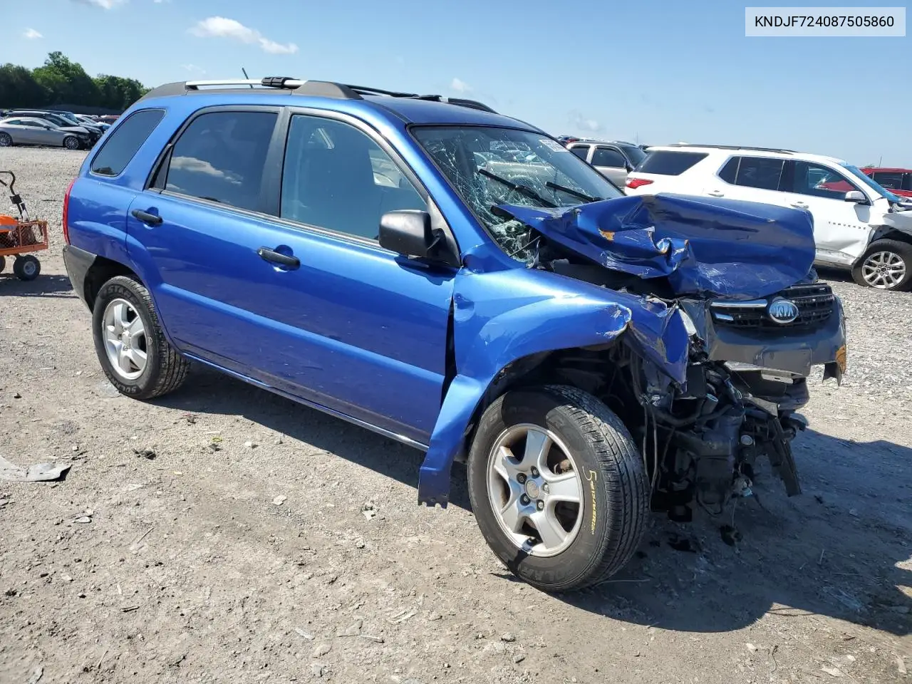 2008 Kia Sportage Lx VIN: KNDJF724087505860 Lot: 55510255