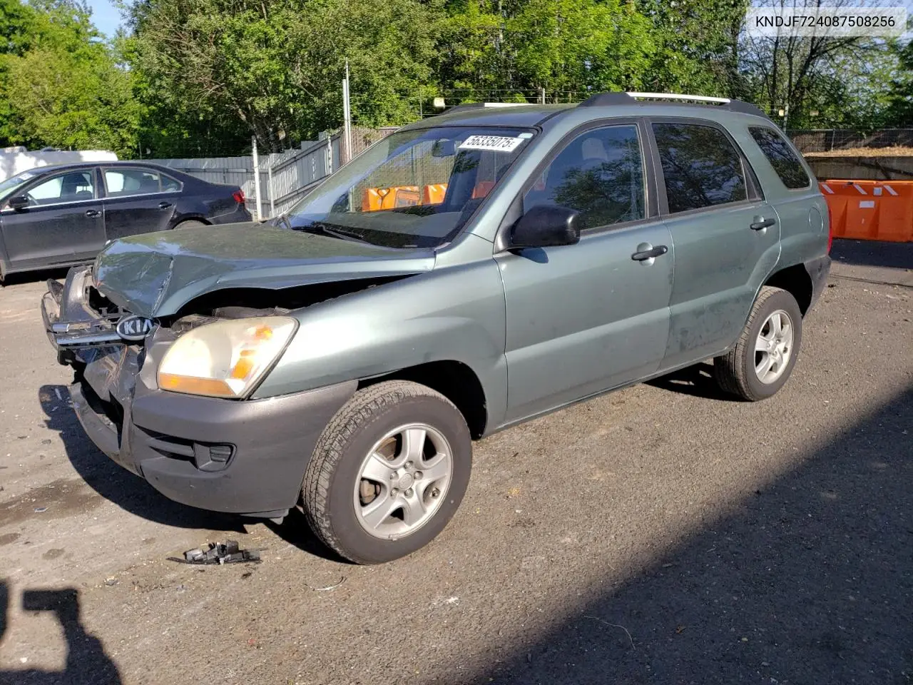 2008 Kia Sportage Lx VIN: KNDJF724087508256 Lot: 56335075