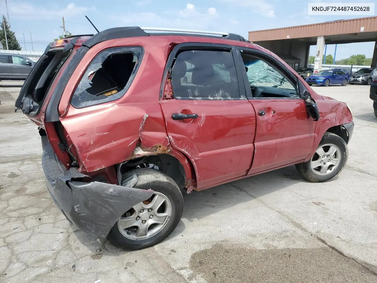2008 Kia Sportage Lx VIN: KNDJF724487452628 Lot: 56416705