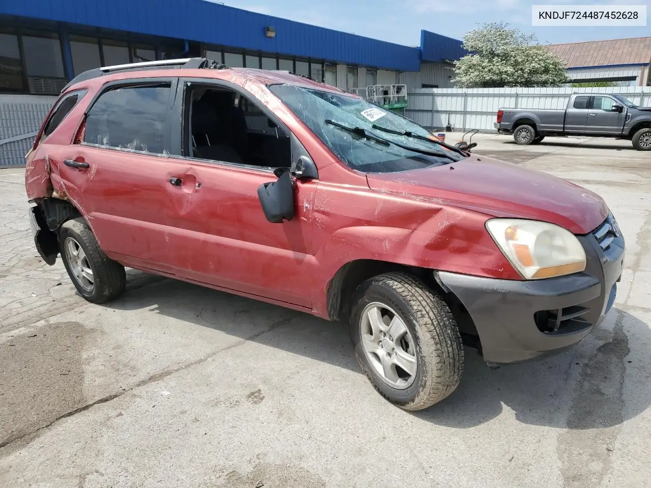 2008 Kia Sportage Lx VIN: KNDJF724487452628 Lot: 56416705
