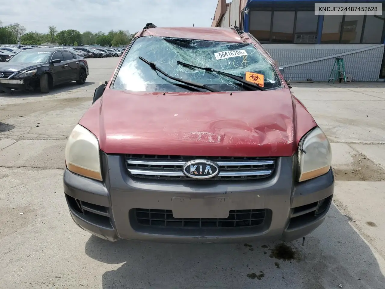 2008 Kia Sportage Lx VIN: KNDJF724487452628 Lot: 56416705