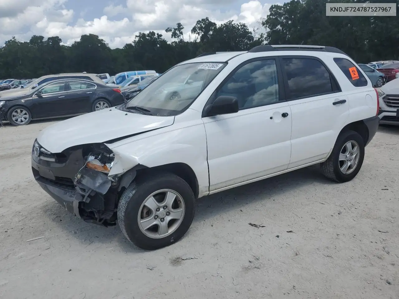 2008 Kia Sportage Lx VIN: KNDJF724787527967 Lot: 61612605