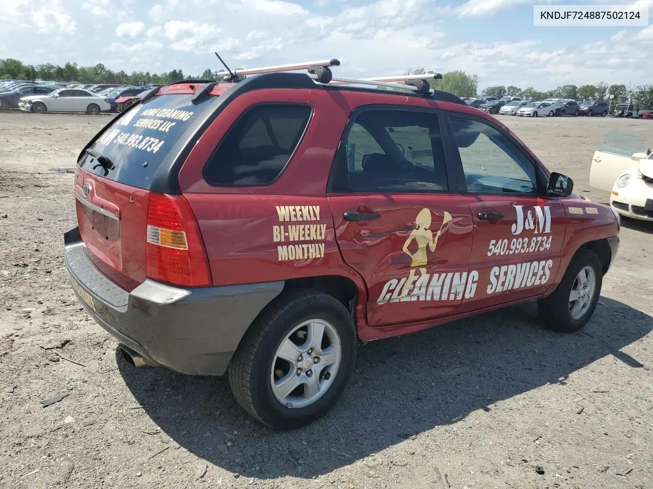2008 Kia Sportage Lx VIN: KNDJF724887502124 Lot: 61821795