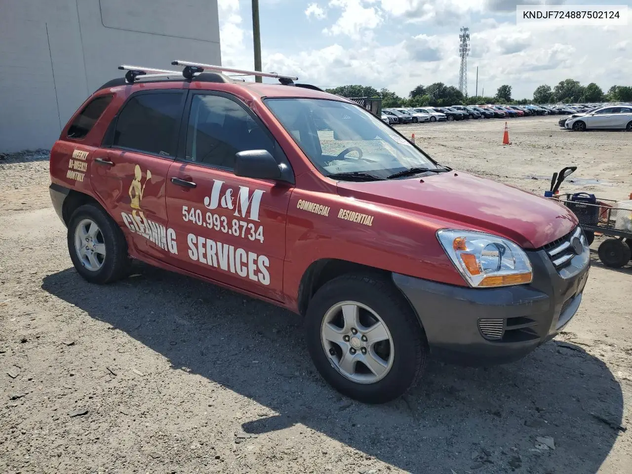2008 Kia Sportage Lx VIN: KNDJF724887502124 Lot: 61821795