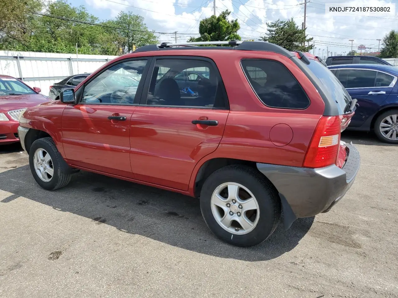2008 Kia Sportage Lx VIN: KNDJF724187530802 Lot: 62005235