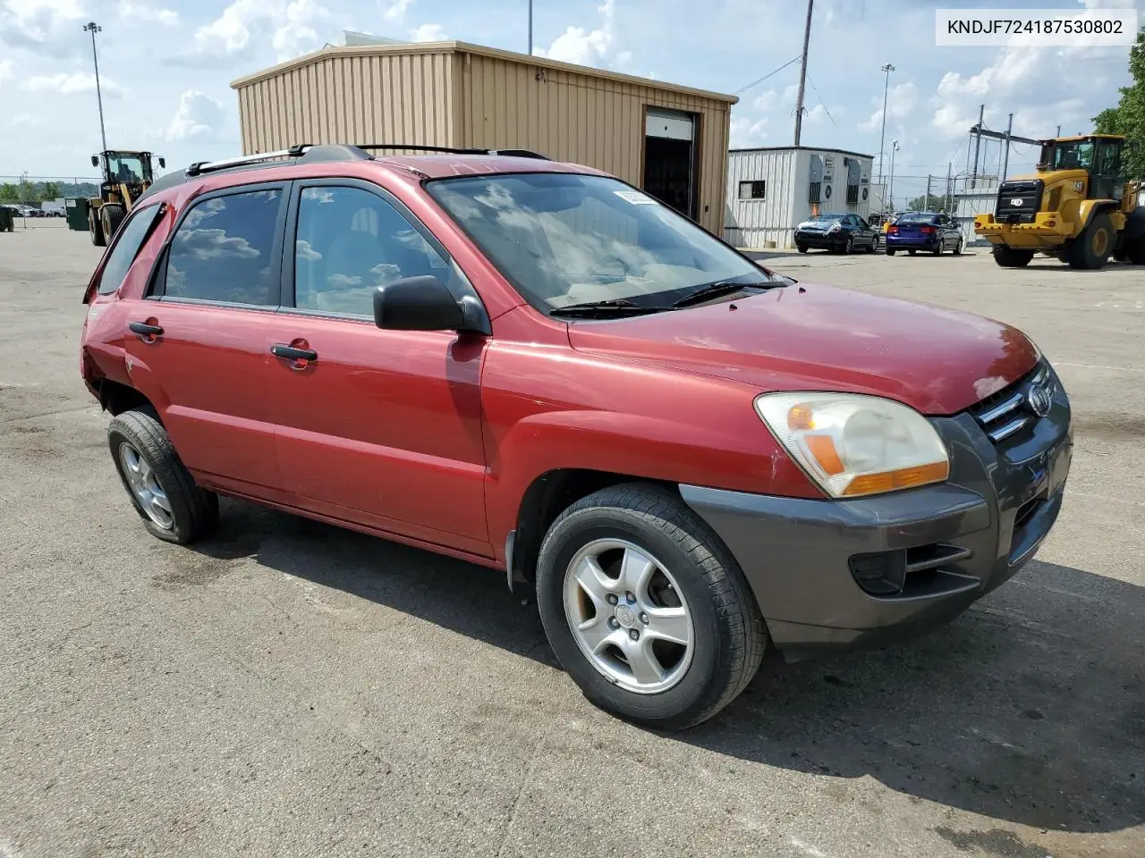 2008 Kia Sportage Lx VIN: KNDJF724187530802 Lot: 62005235