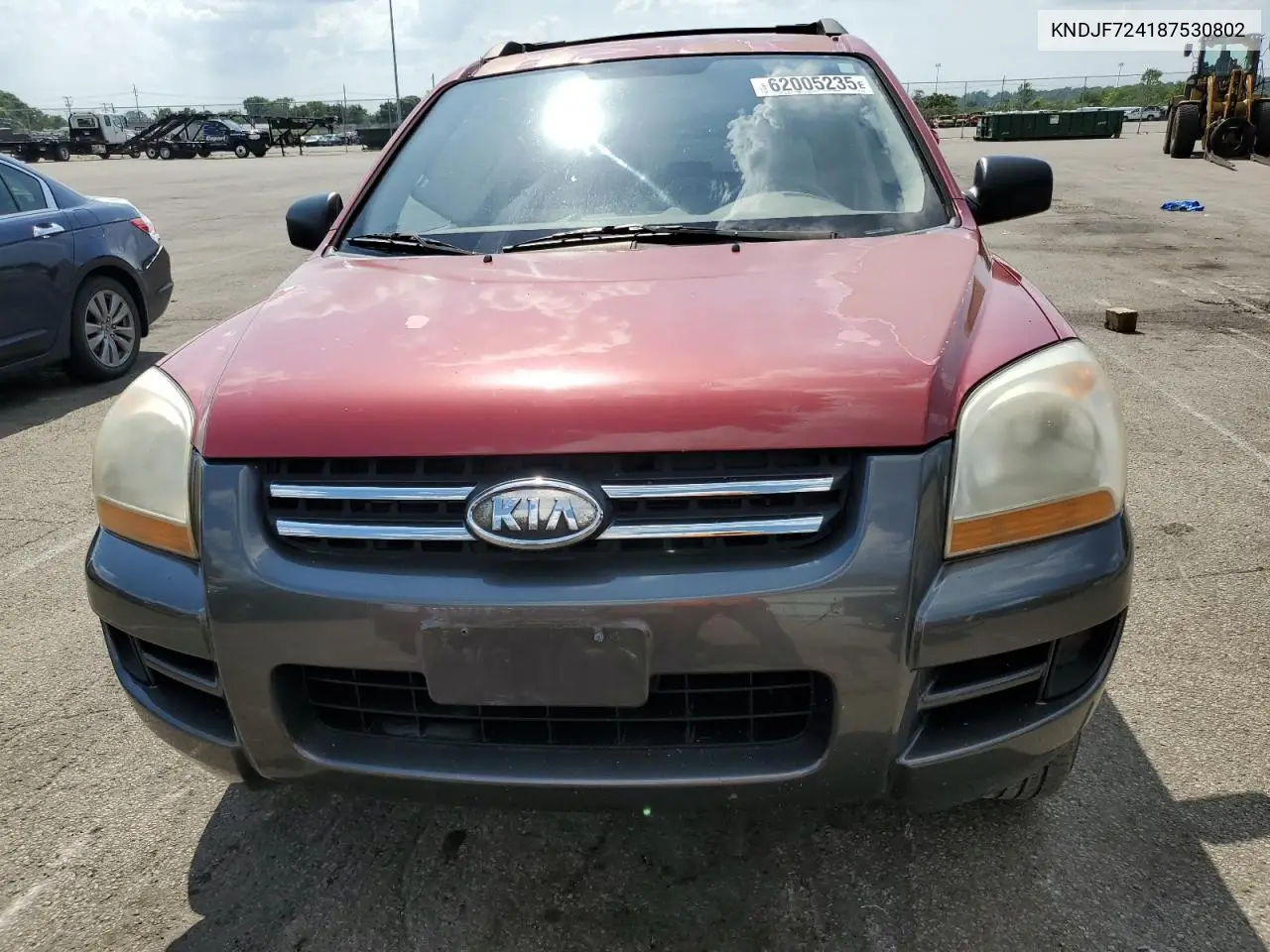 2008 Kia Sportage Lx VIN: KNDJF724187530802 Lot: 62005235