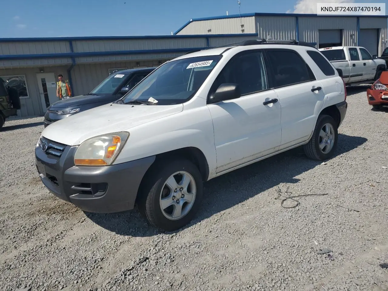 2008 Kia Sportage Lx VIN: KNDJF724X87470194 Lot: 62654985