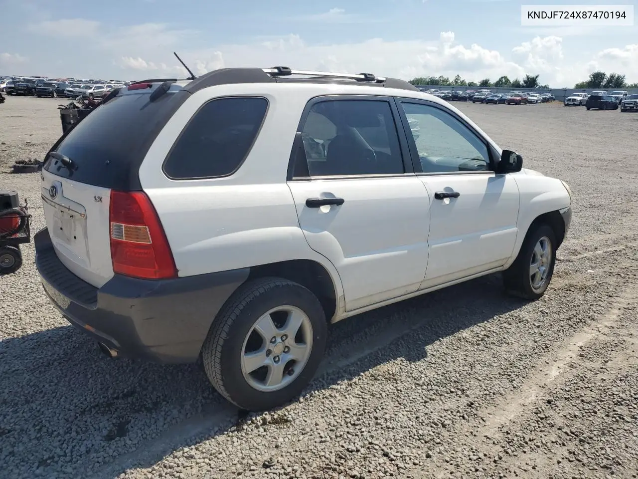2008 Kia Sportage Lx VIN: KNDJF724X87470194 Lot: 62654985