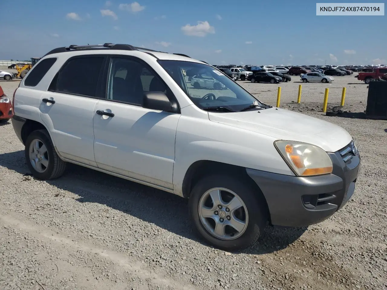 2008 Kia Sportage Lx VIN: KNDJF724X87470194 Lot: 62654985
