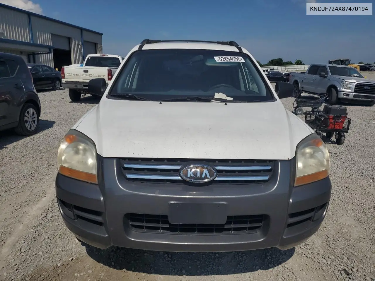 2008 Kia Sportage Lx VIN: KNDJF724X87470194 Lot: 62654985