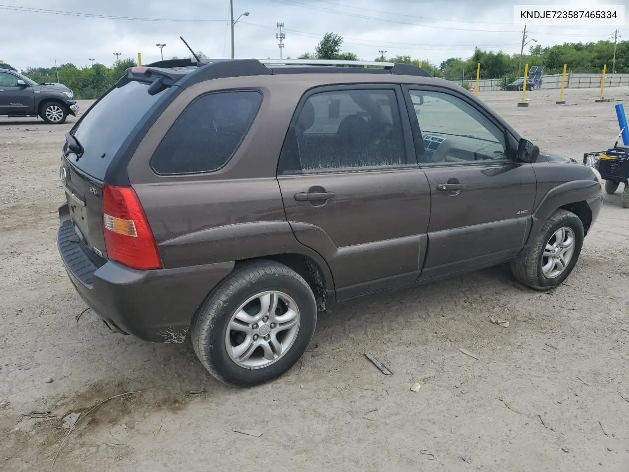 2008 Kia Sportage Ex VIN: KNDJE723587465334 Lot: 62877155