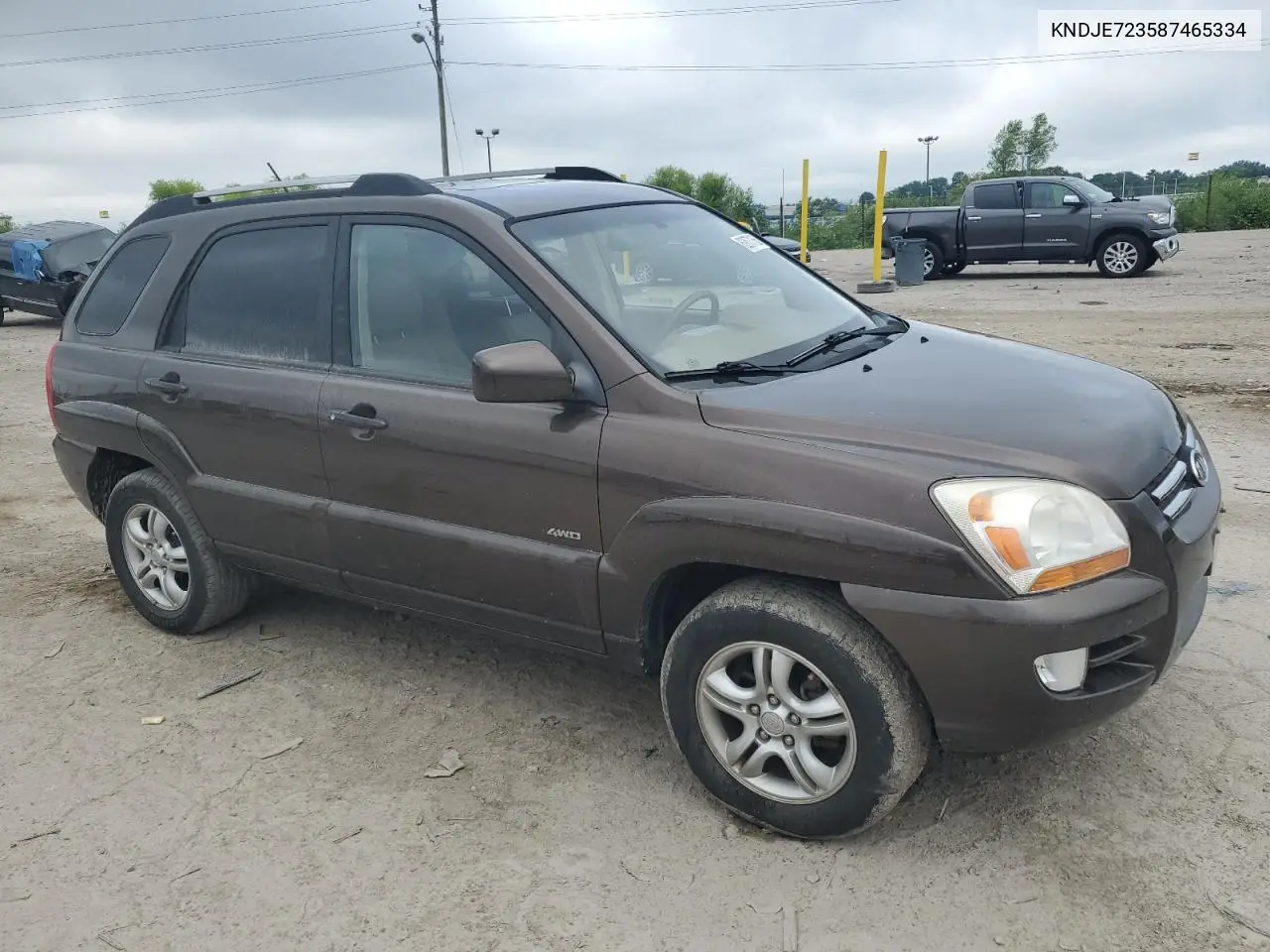 2008 Kia Sportage Ex VIN: KNDJE723587465334 Lot: 62877155