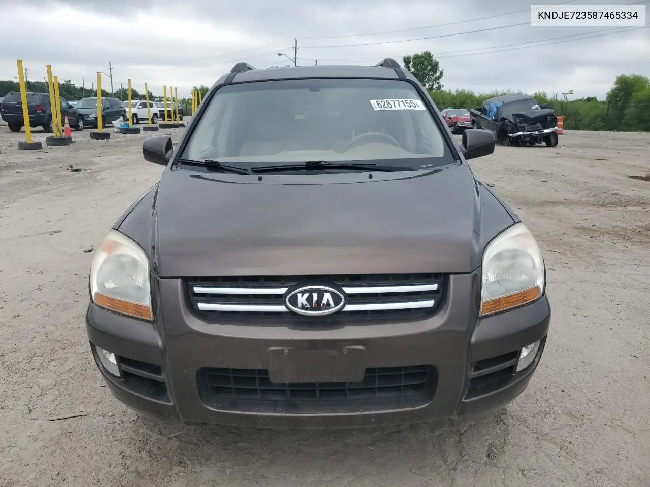 2008 Kia Sportage Ex VIN: KNDJE723587465334 Lot: 62877155