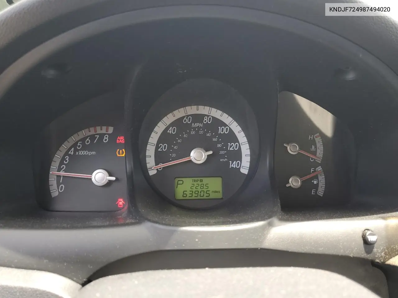 2008 Kia Sportage Lx VIN: KNDJF724987494020 Lot: 62909575