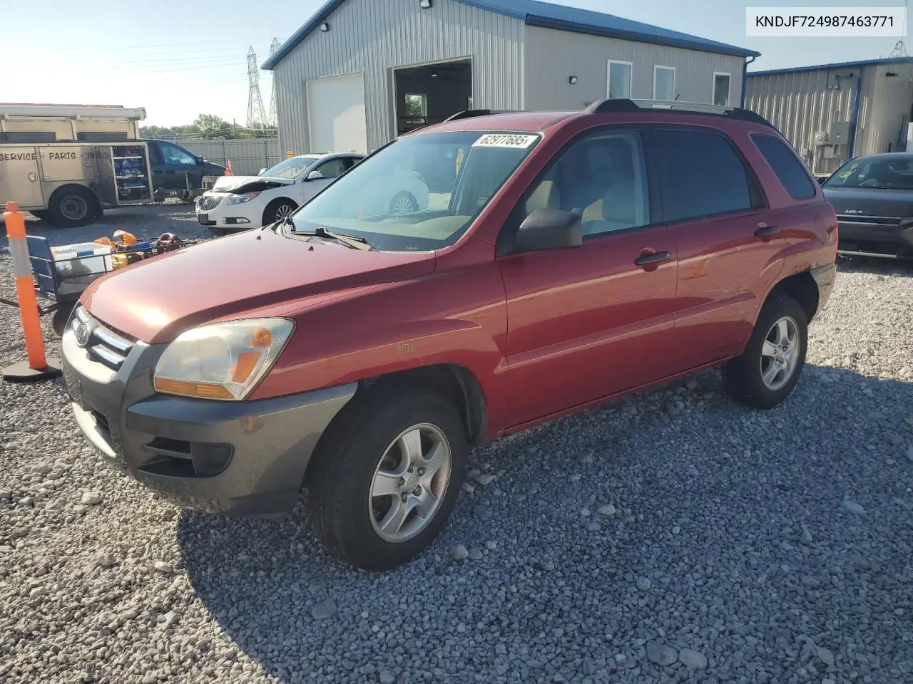 2008 Kia Sportage Lx VIN: KNDJF724987463771 Lot: 62977685