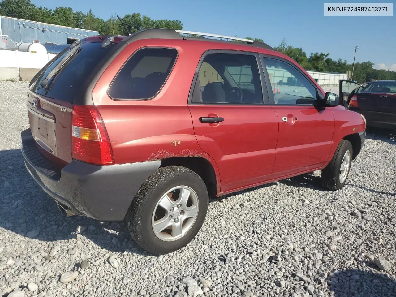 2008 Kia Sportage Lx VIN: KNDJF724987463771 Lot: 62977685