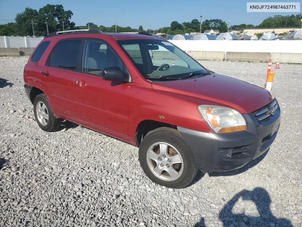2008 Kia Sportage Lx VIN: KNDJF724987463771 Lot: 62977685