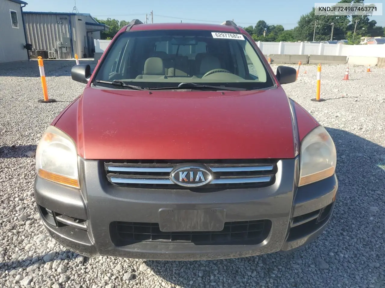 2008 Kia Sportage Lx VIN: KNDJF724987463771 Lot: 62977685