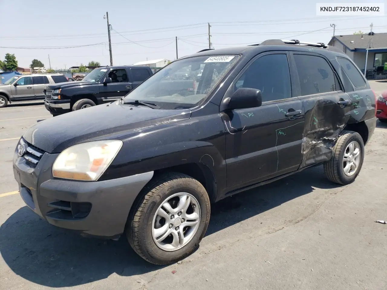 2008 Kia Sportage Ex VIN: KNDJF723187452402 Lot: 64840805
