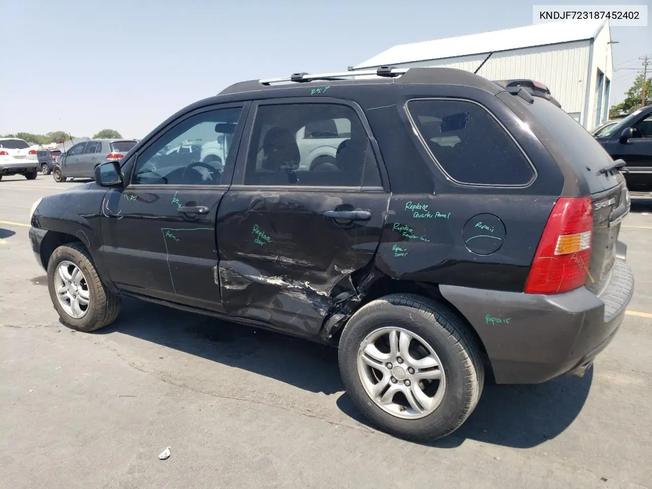2008 Kia Sportage Ex VIN: KNDJF723187452402 Lot: 64840805